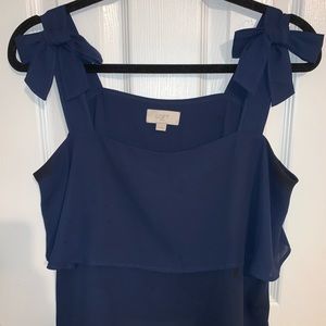 Peplum Blouse with Bows